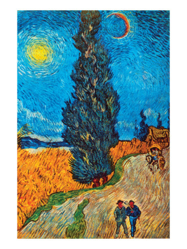 Road with Cypresses - Van Gogh Painting On Canvas